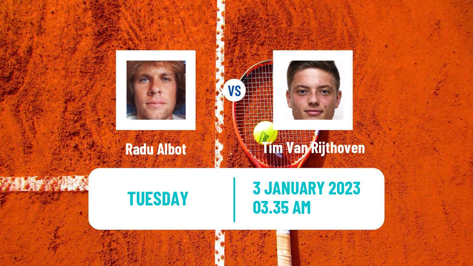 Tennis ATP Pune Radu Albot - Tim Van Rijthoven