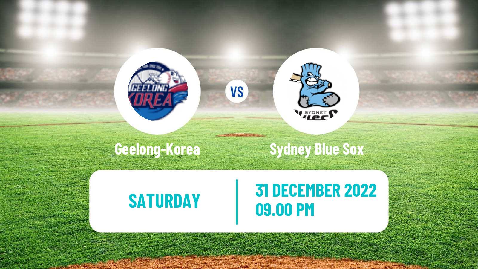 Baseball Australian ABL Geelong-Korea - Sydney Blue Sox