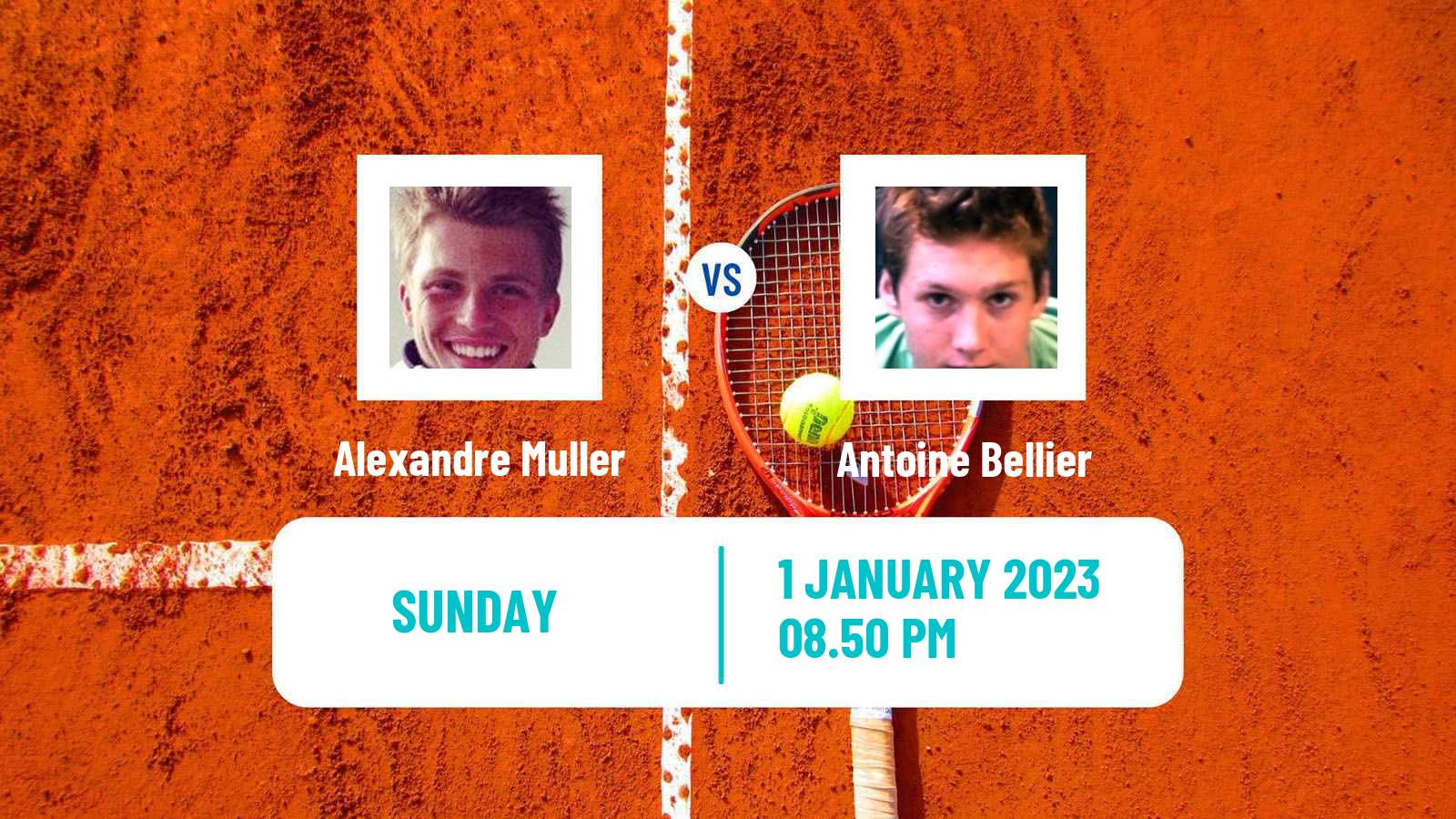 Tennis ATP Challenger Alexandre Muller - Antoine Bellier