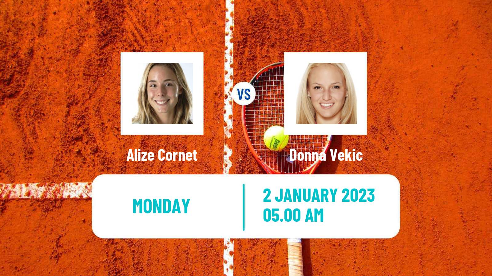 Tennis WTA United Cup Alize Cornet - Donna Vekic