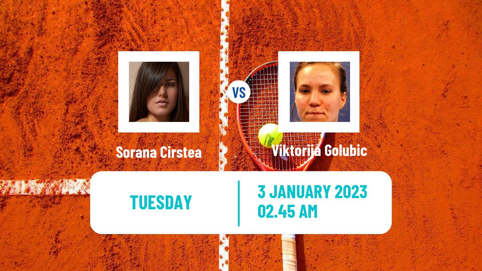 Tennis WTA Adelaide Sorana Cirstea - Viktorija Golubic