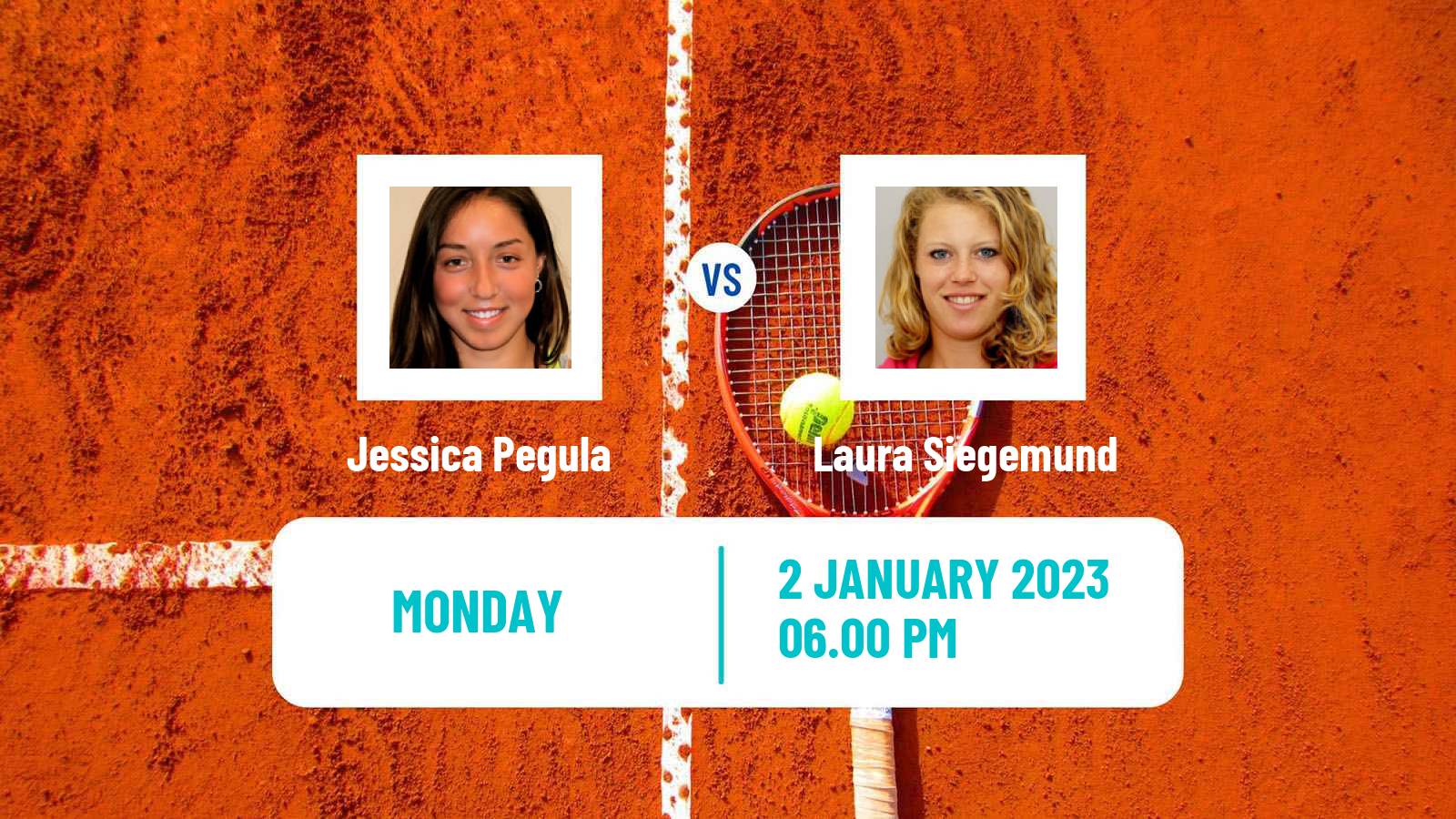Tennis WTA United Cup Jessica Pegula - Laura Siegemund