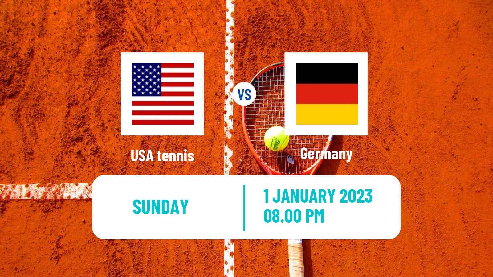 Tennis United Cup Teams Mix Tennis USA - Germany
