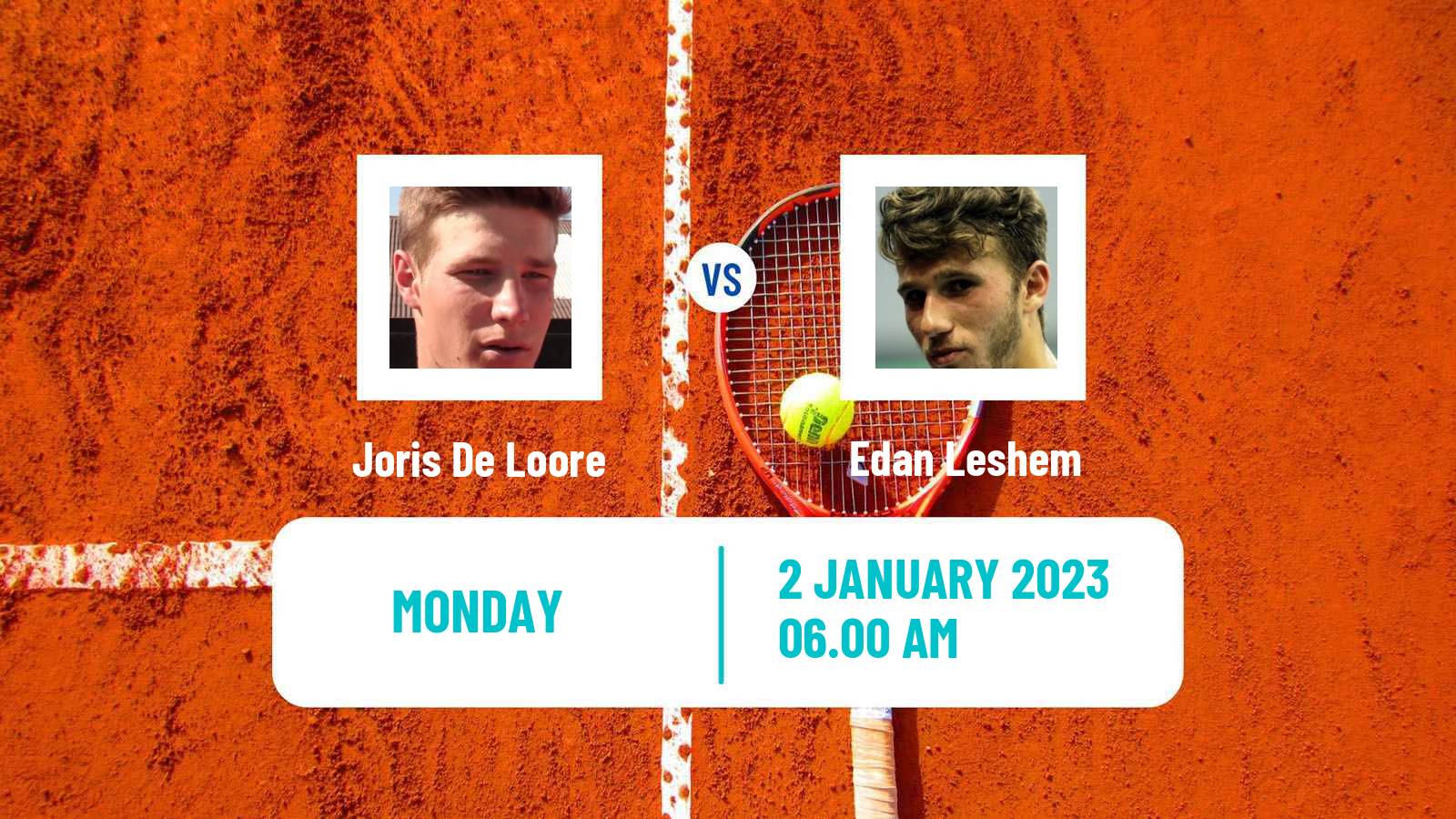Tennis ATP Challenger Joris De Loore - Edan Leshem