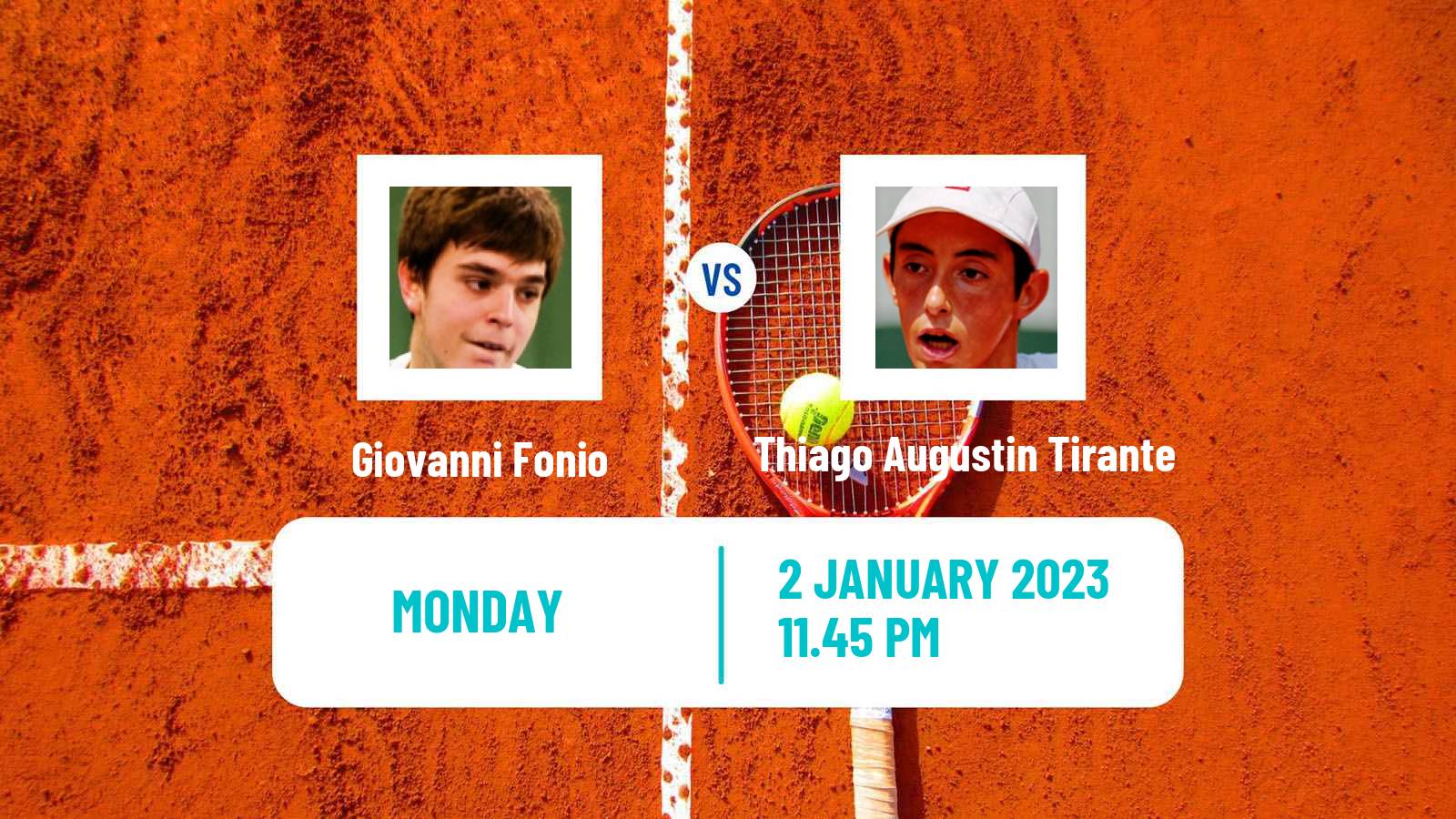 Tennis ATP Challenger Giovanni Fonio - Thiago Augustin Tirante