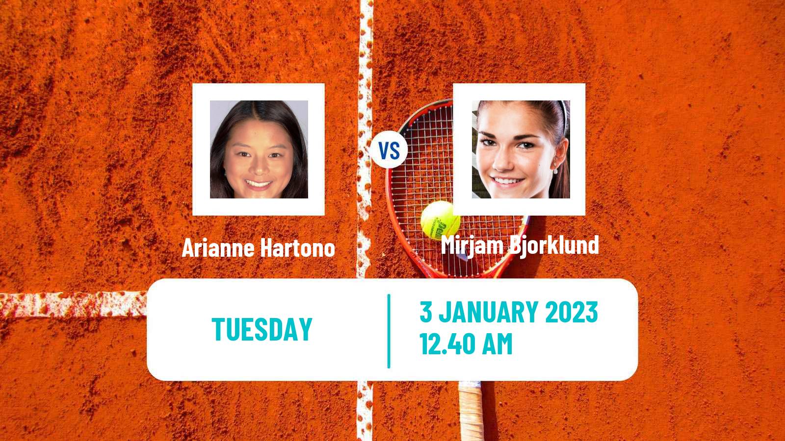 Tennis ITF Tournaments Arianne Hartono - Mirjam Bjorklund