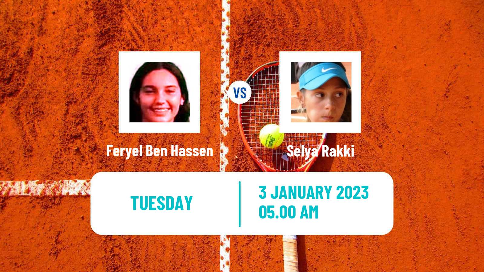 Tennis ITF Tournaments Feryel Ben Hassen - Selya Rakki