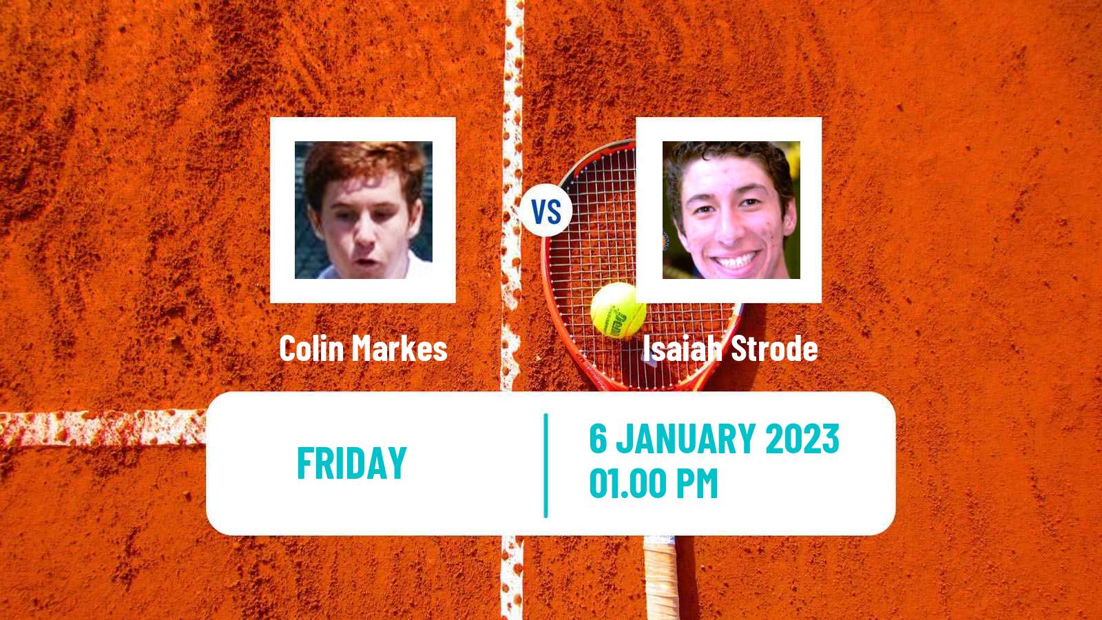 Tennis ITF Tournaments Colin Markes - Isaiah Strode