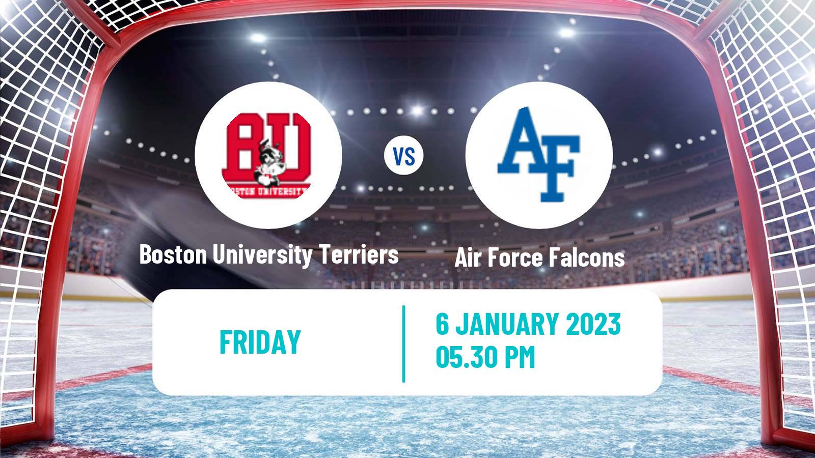 Hockey NCAA Hockey Boston University Terriers - Air Force Falcons