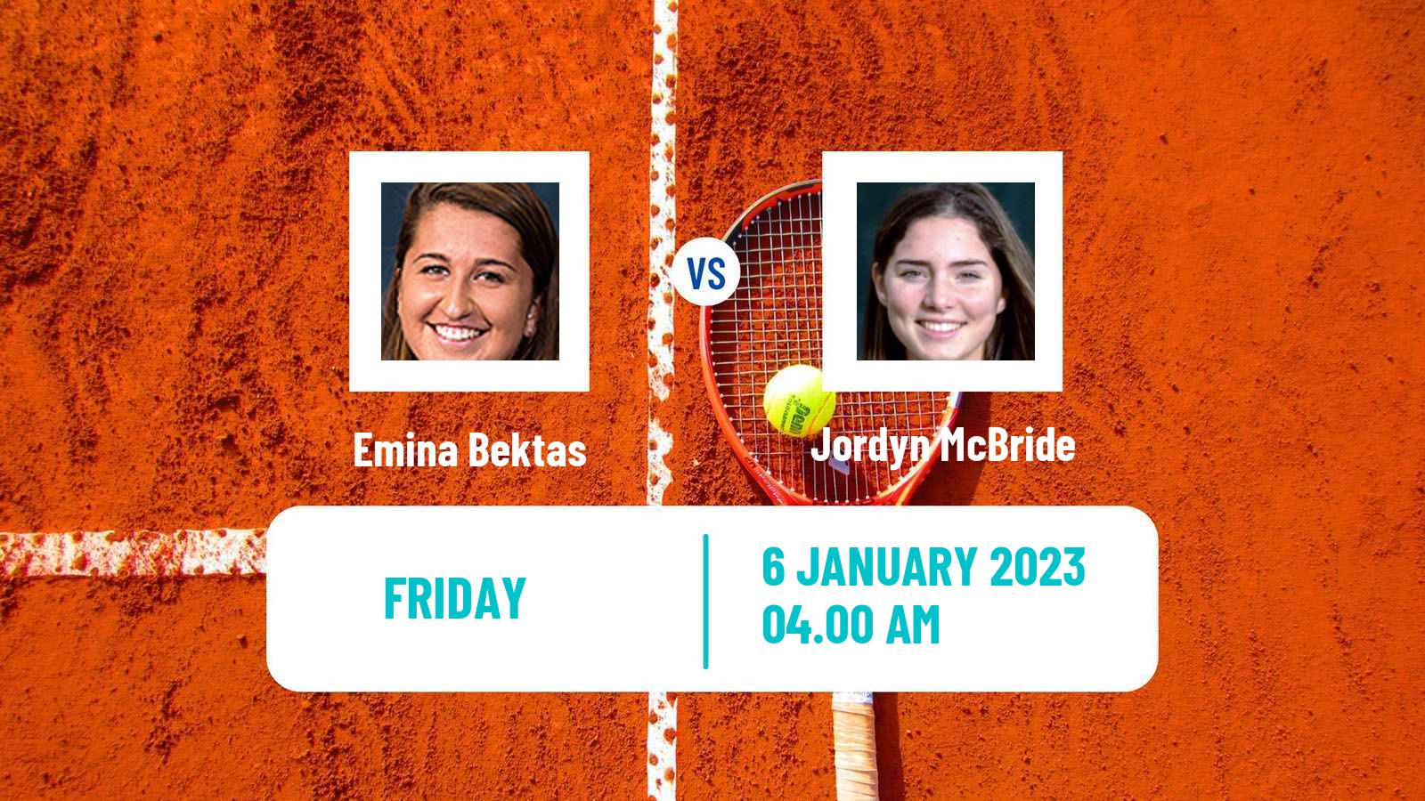 Tennis ITF Tournaments Emina Bektas - Jordyn McBride
