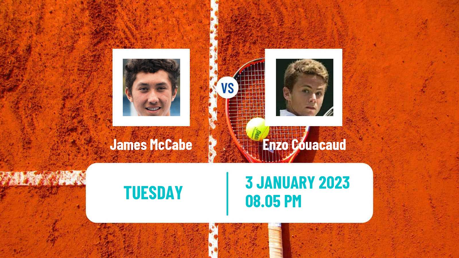 Tennis ATP Challenger James McCabe - Enzo Couacaud