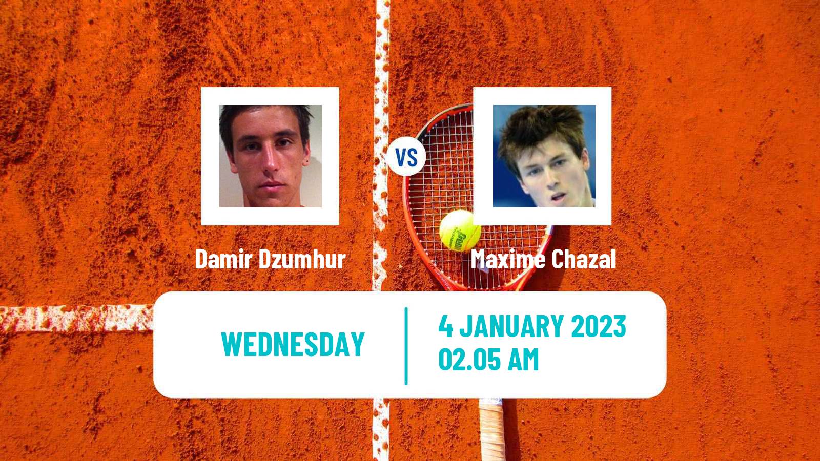 Tennis ATP Challenger Damir Dzumhur - Maxime Chazal