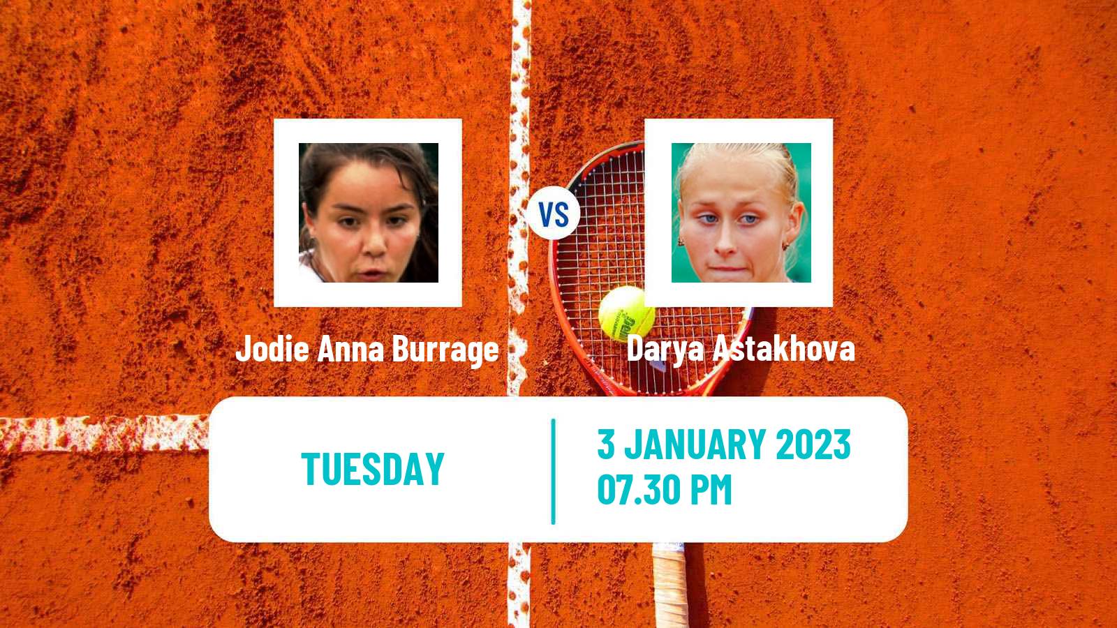 Tennis ITF Tournaments Jodie Anna Burrage - Darya Astakhova