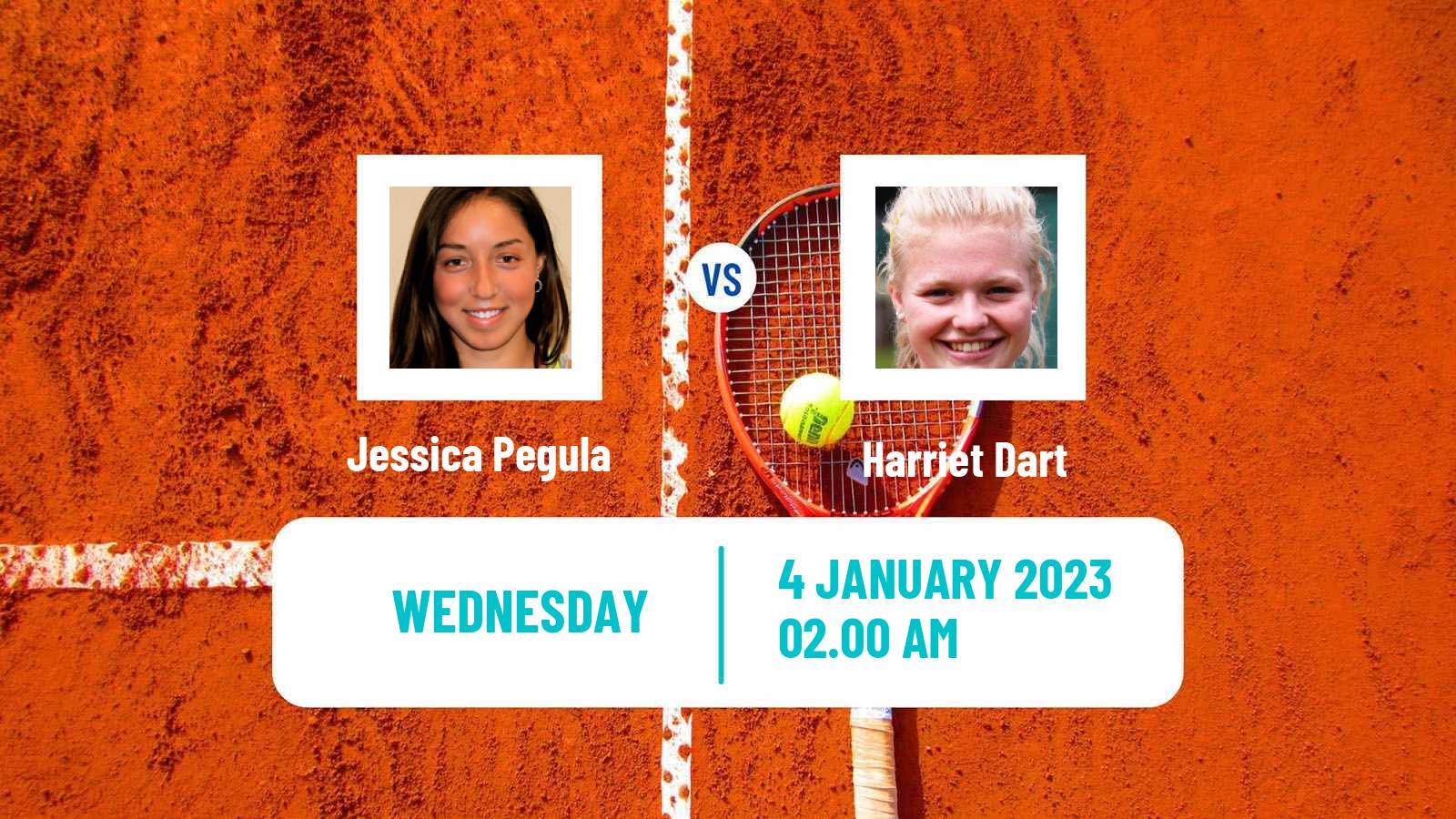 Tennis WTA United Cup Jessica Pegula - Harriet Dart