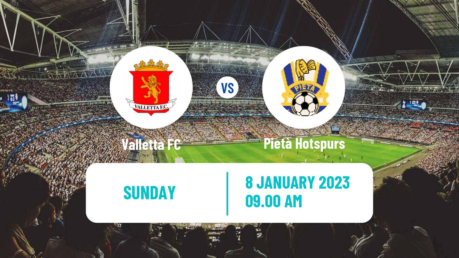 Soccer Maltese Premier League Valletta - Pietà Hotspurs