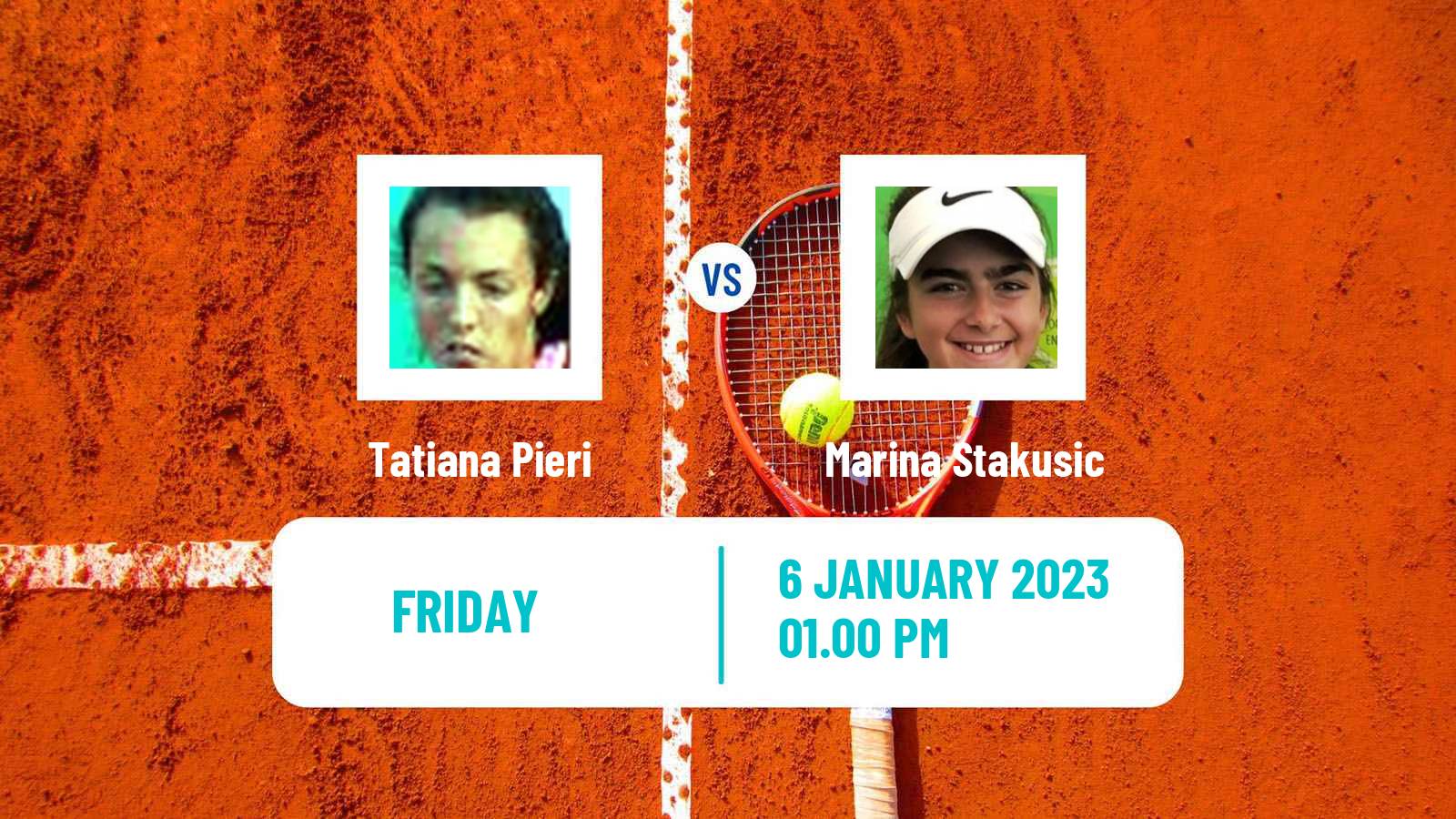 Tennis ITF Tournaments Tatiana Pieri - Marina Stakusic