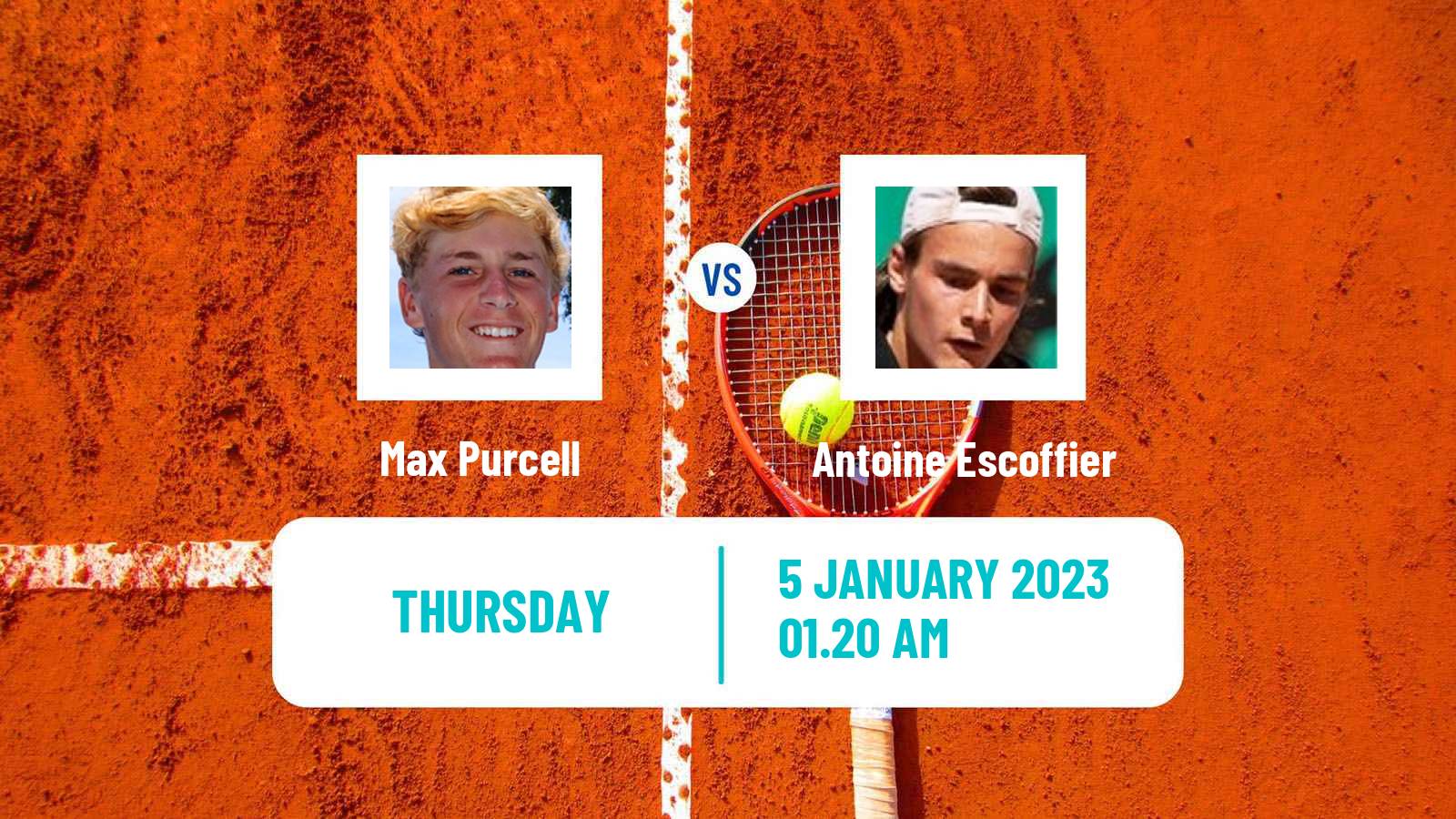 Tennis ATP Challenger Max Purcell - Antoine Escoffier