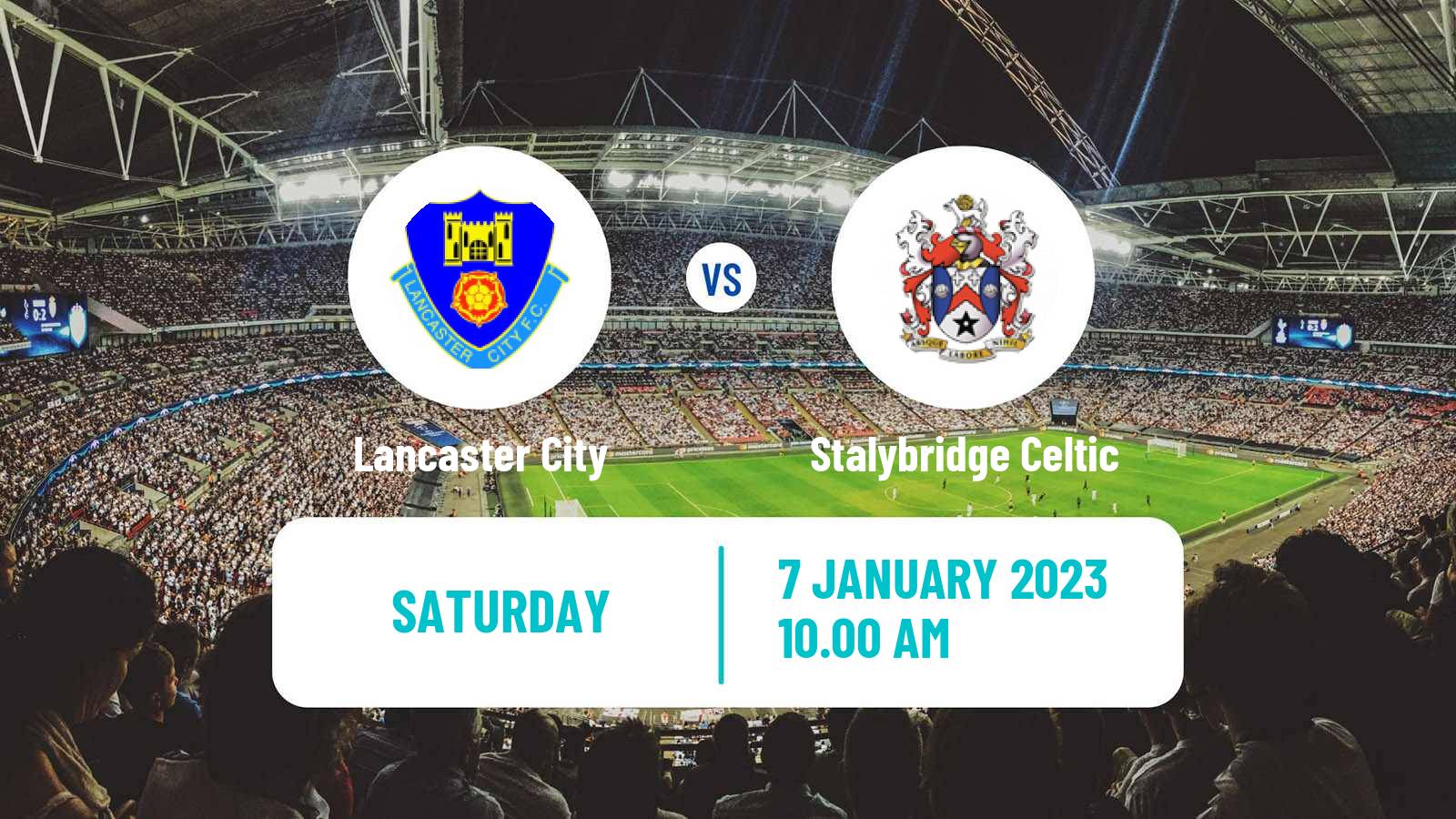 Soccer English NPL Premier Division Lancaster City - Stalybridge Celtic