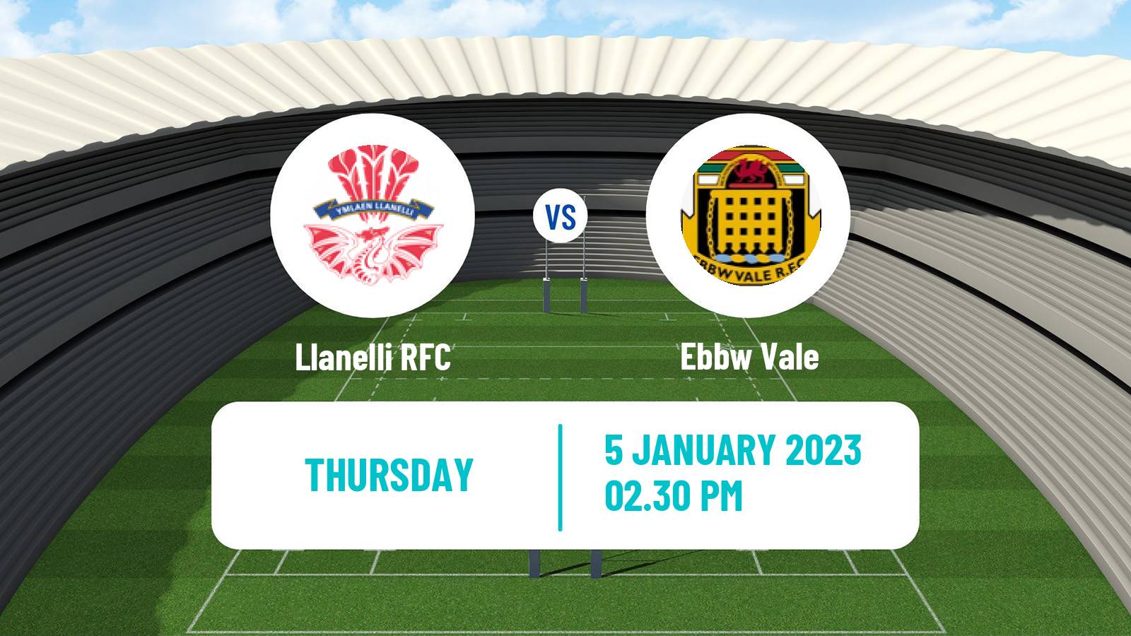 Rugby union Welsh Premier Division Rugby Union Llanelli - Ebbw Vale