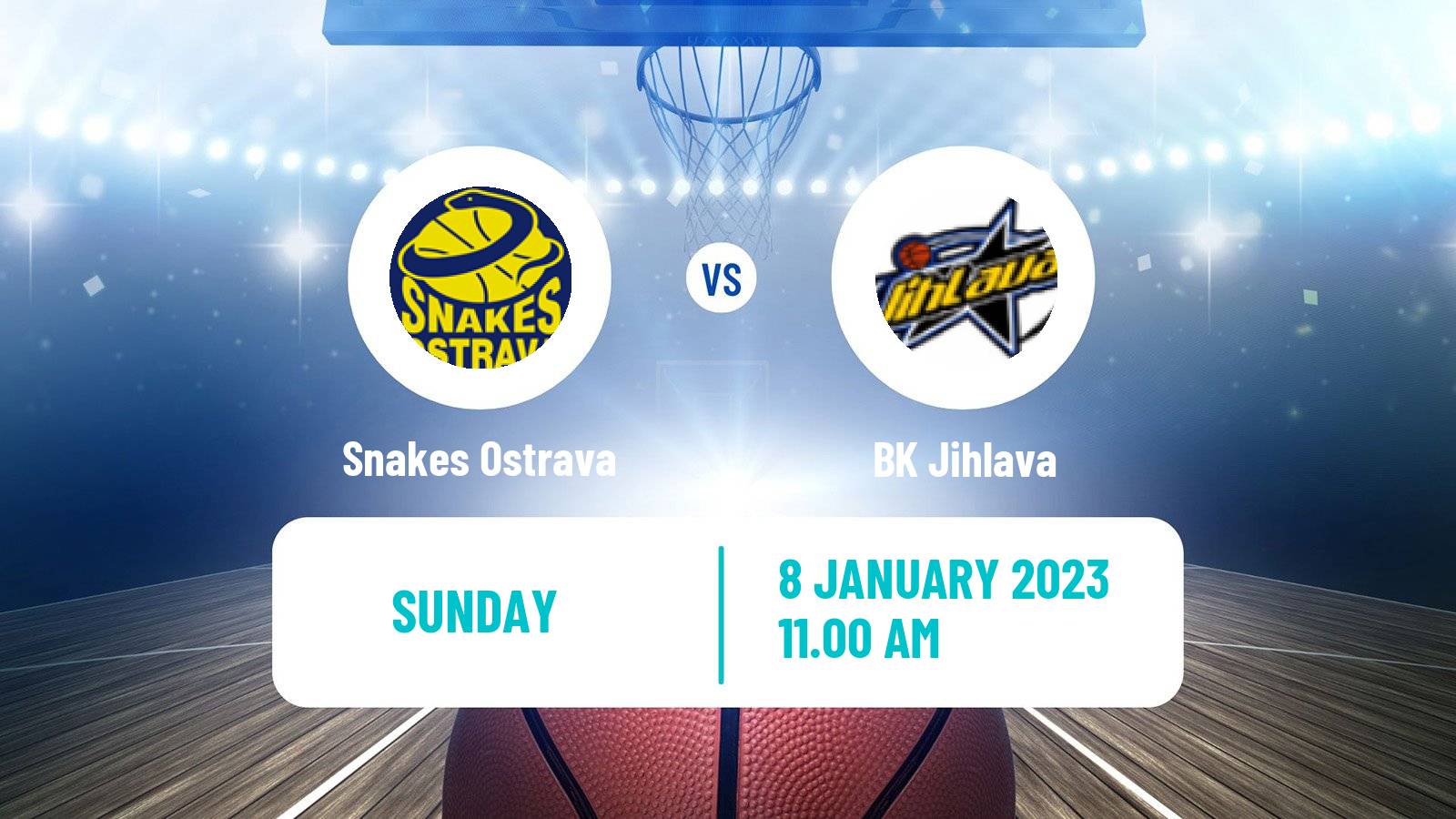 Basketball Czech 1 Liga Basketball Snakes Ostrava - Jihlava