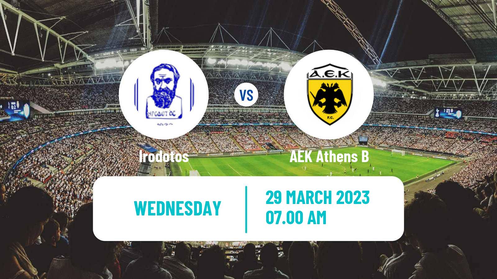 Soccer Greek Super League 2 Irodotos - AEK B