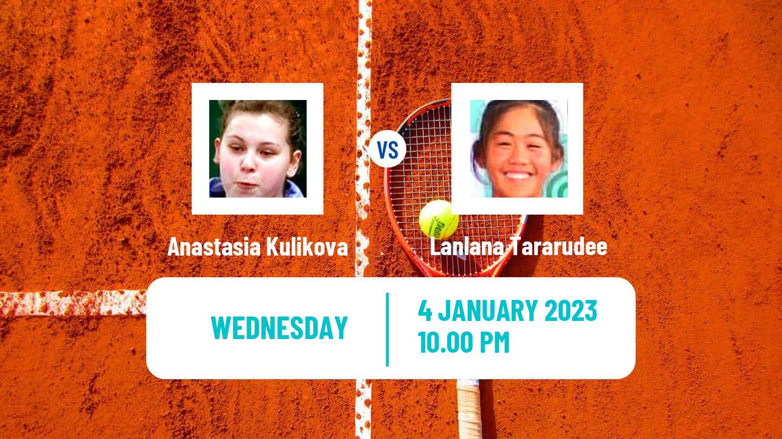 Tennis ITF Tournaments Anastasia Kulikova - Lanlana Tararudee