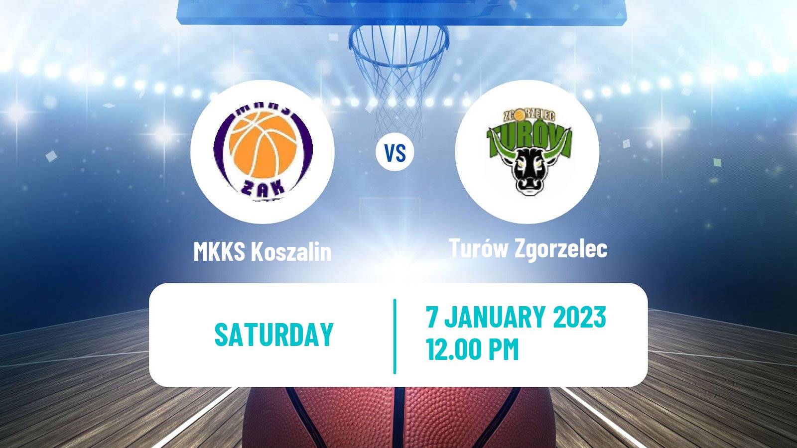 Basketball Polish 1 Liga Basketball MKKS Koszalin - Turów Zgorzelec