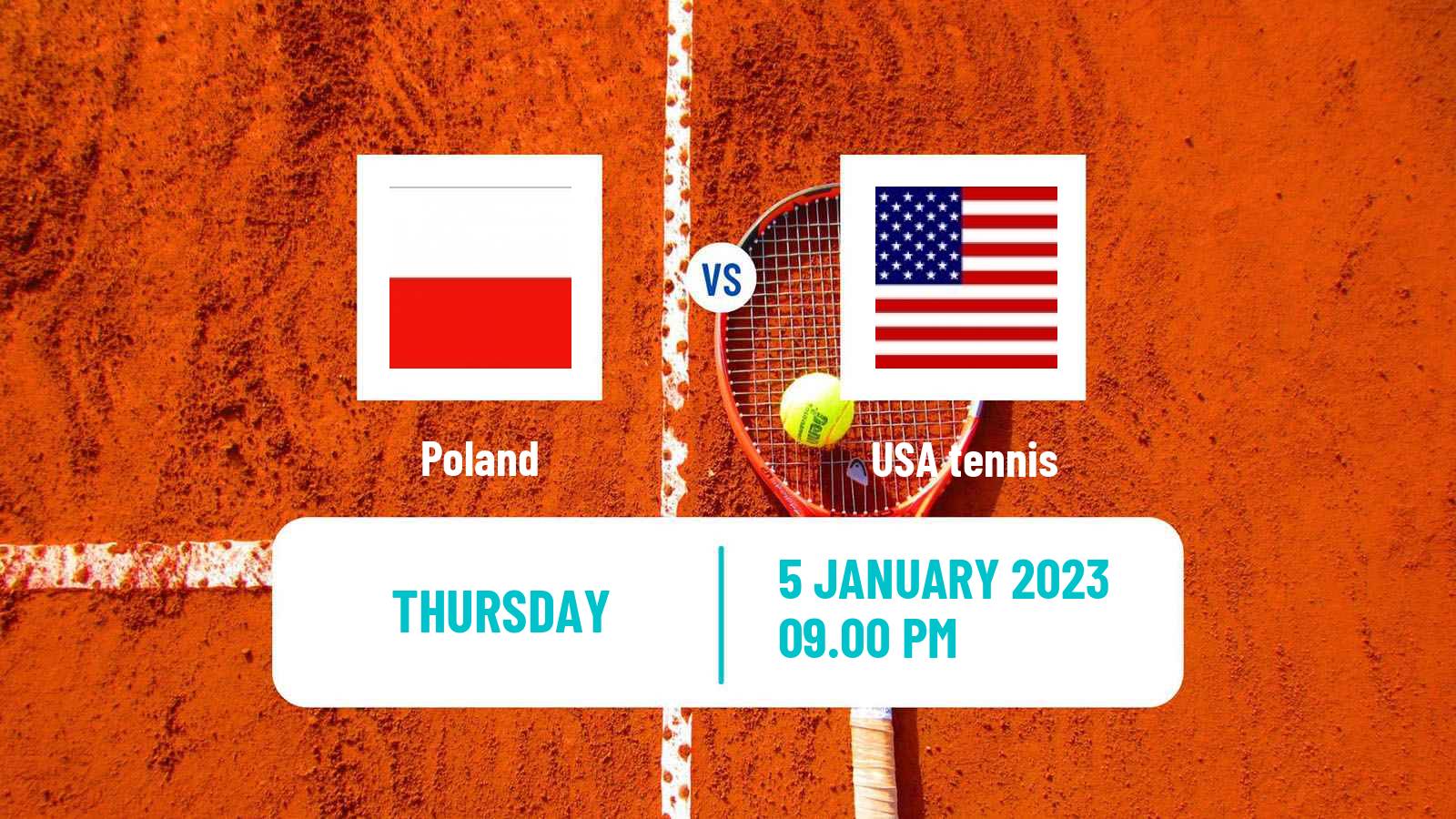Tennis United Cup Teams Mix Tennis Poland - USA