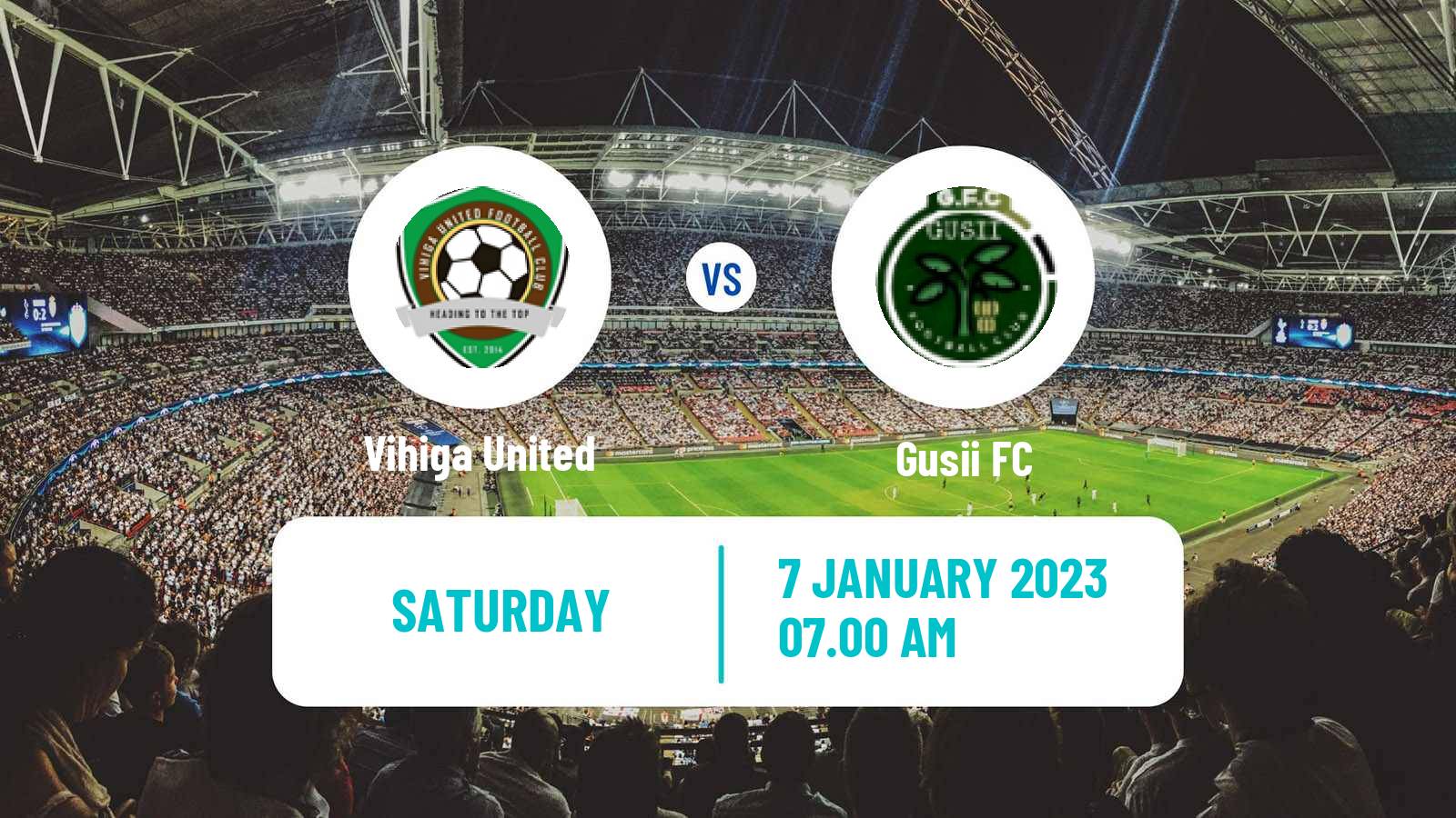 Soccer Kenyan Super League Vihiga United - Gusii