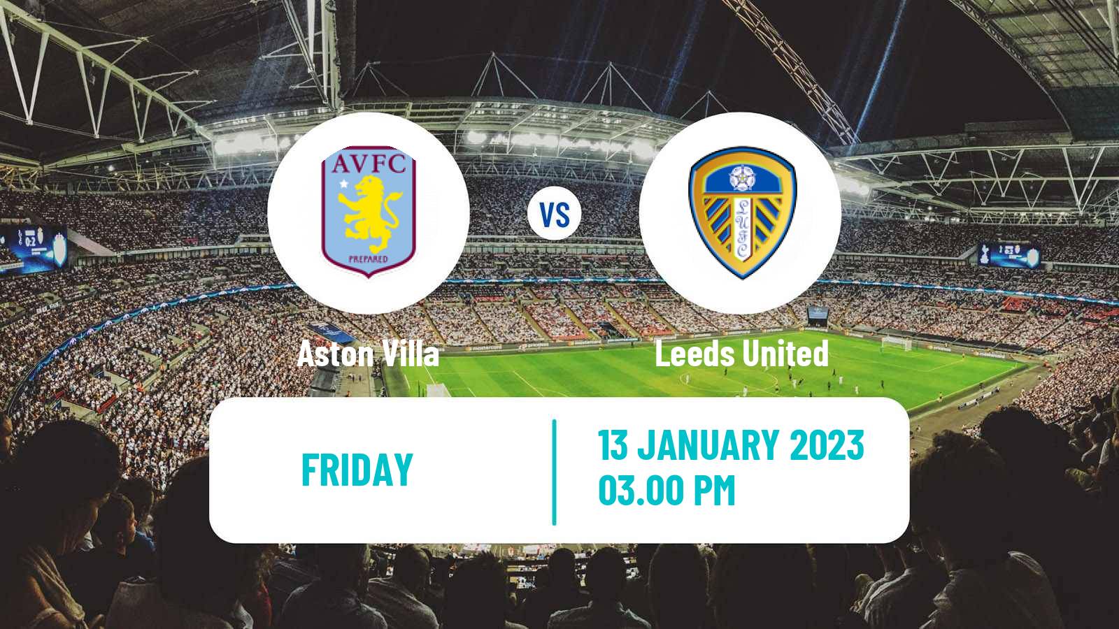 Soccer English Premier League Aston Villa - Leeds United