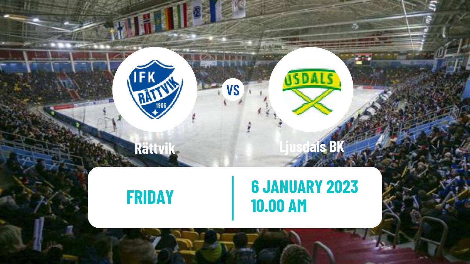 Bandy Swedish Allsvenskan Bandy Rättvik - Ljusdal