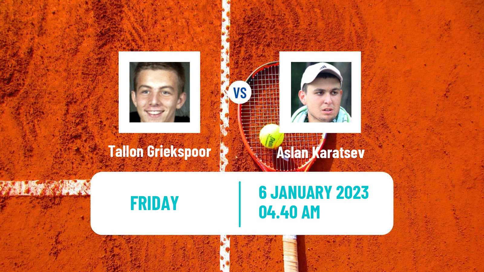 Tennis ATP Pune Tallon Griekspoor - Aslan Karatsev