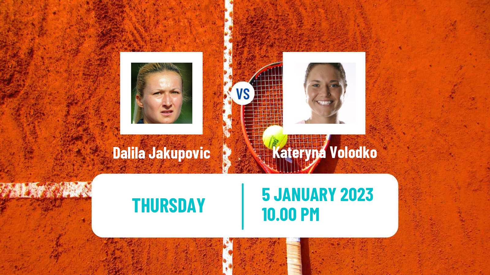 Tennis ITF Tournaments Dalila Jakupovic - Kateryna Volodko