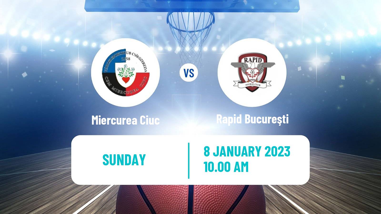 Basketball Romanian Divizia A Basketball Miercurea Ciuc - Rapid Bucureşti