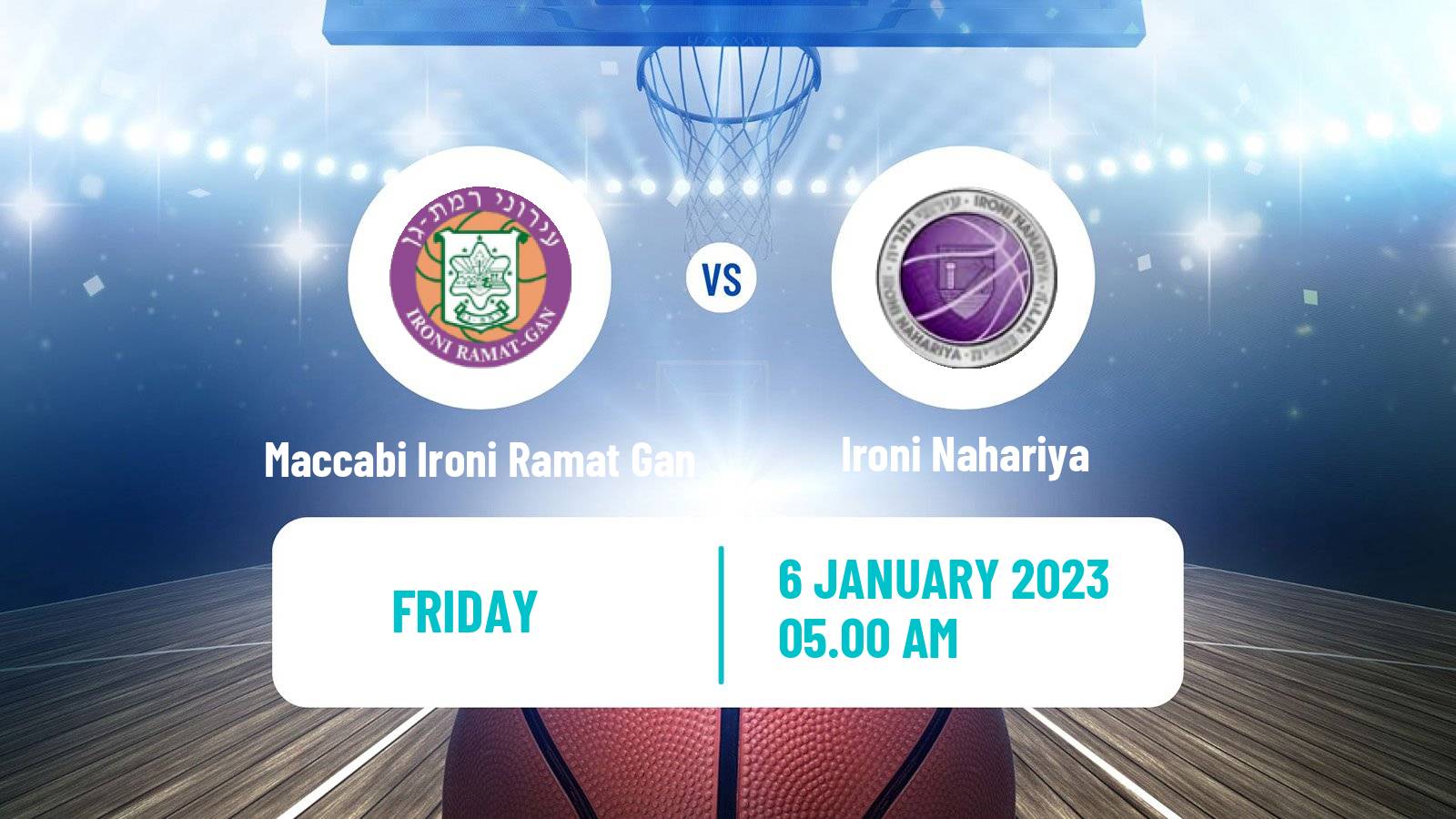 Basketball Israeli Liga Leumit Basketball Maccabi Ironi Ramat Gan - Ironi Nahariya