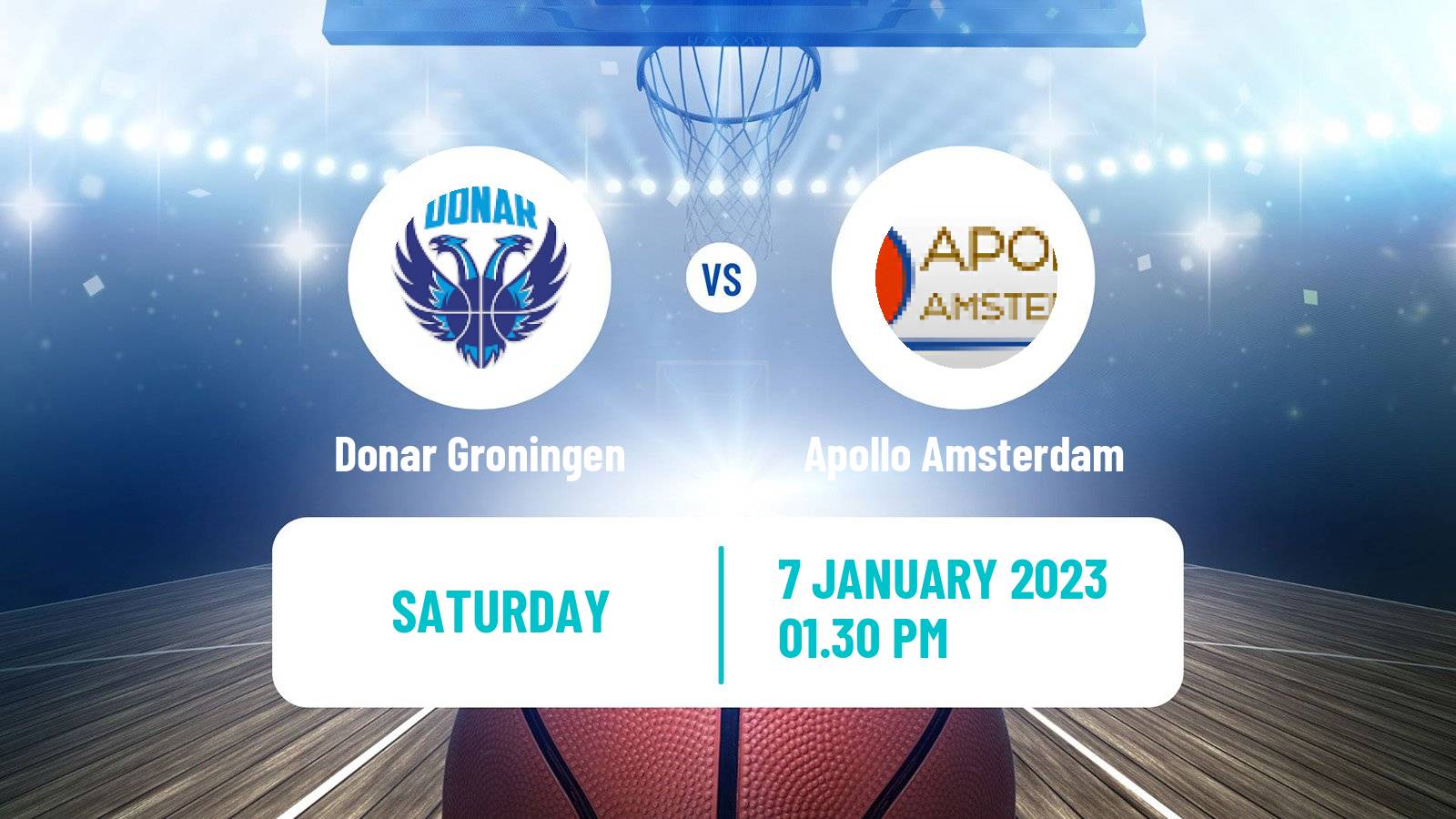 Basketball BNXT League Donar Groningen - Apollo Amsterdam