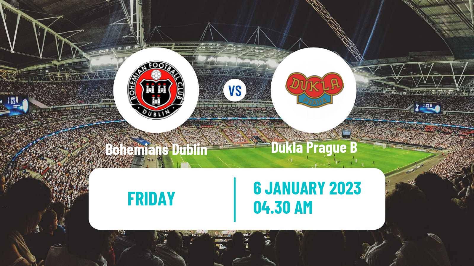 Soccer Club Friendly Bohemians Dublin - Dukla Prague B