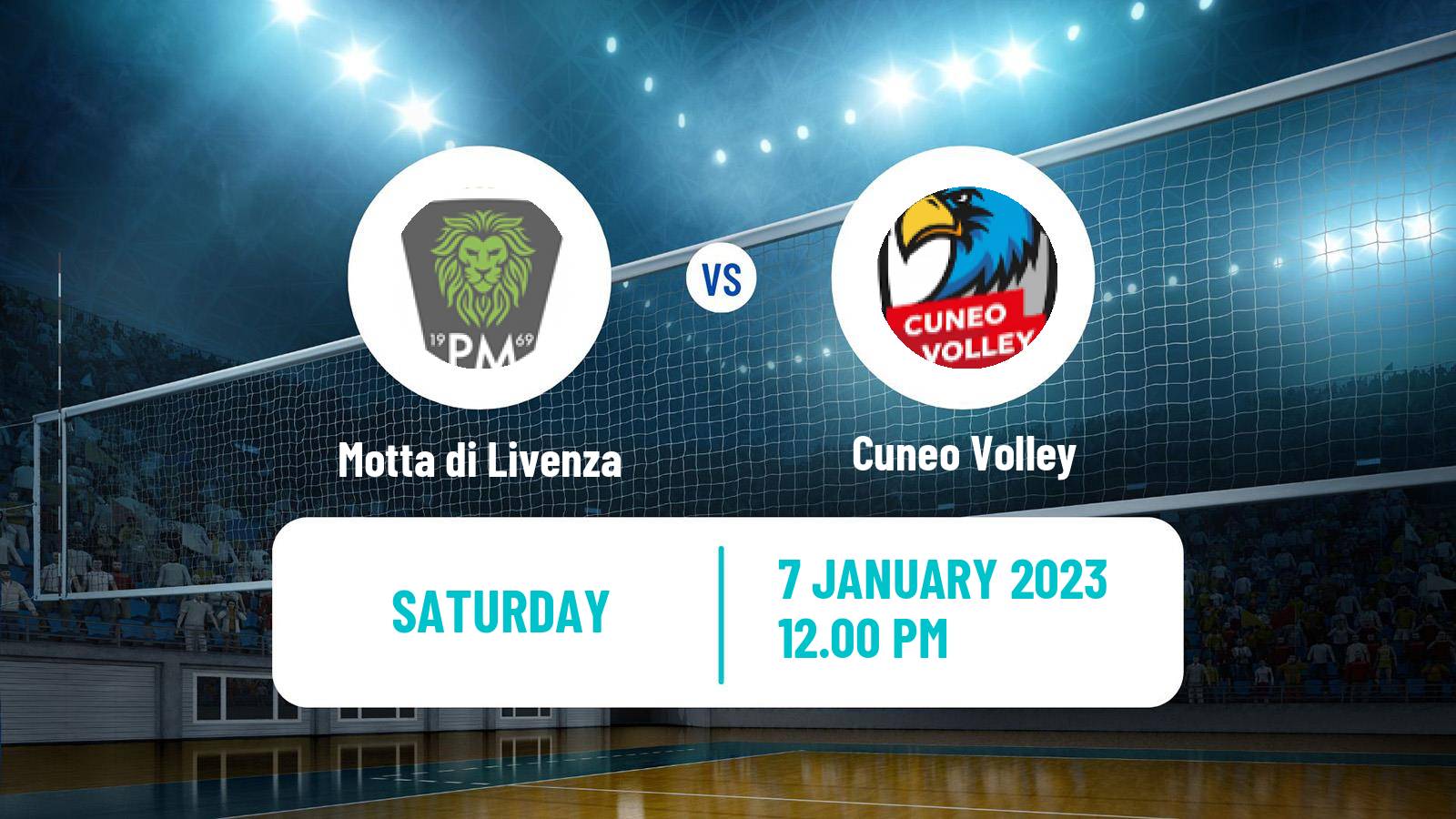 Volleyball Italian Serie A2 Volleyball Motta di Livenza - Cuneo Volley
