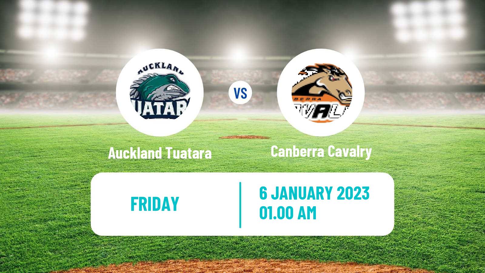 Baseball Australian ABL Auckland Tuatara - Canberra Cavalry