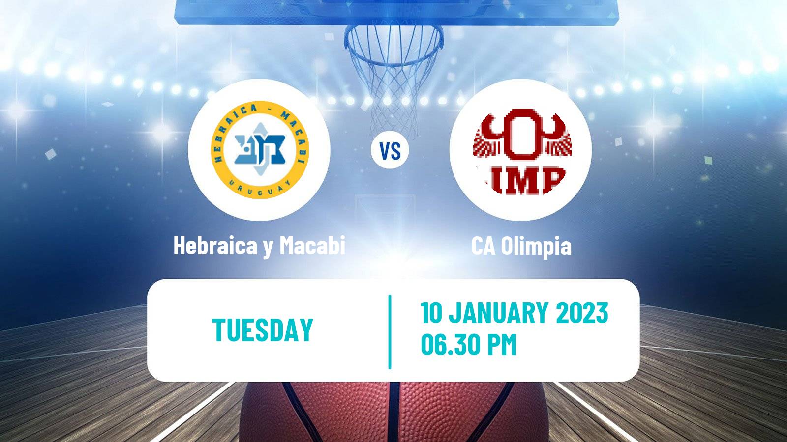 Basketball Uruguayan Liga Basketball Hebraica y Macabi - Olimpia