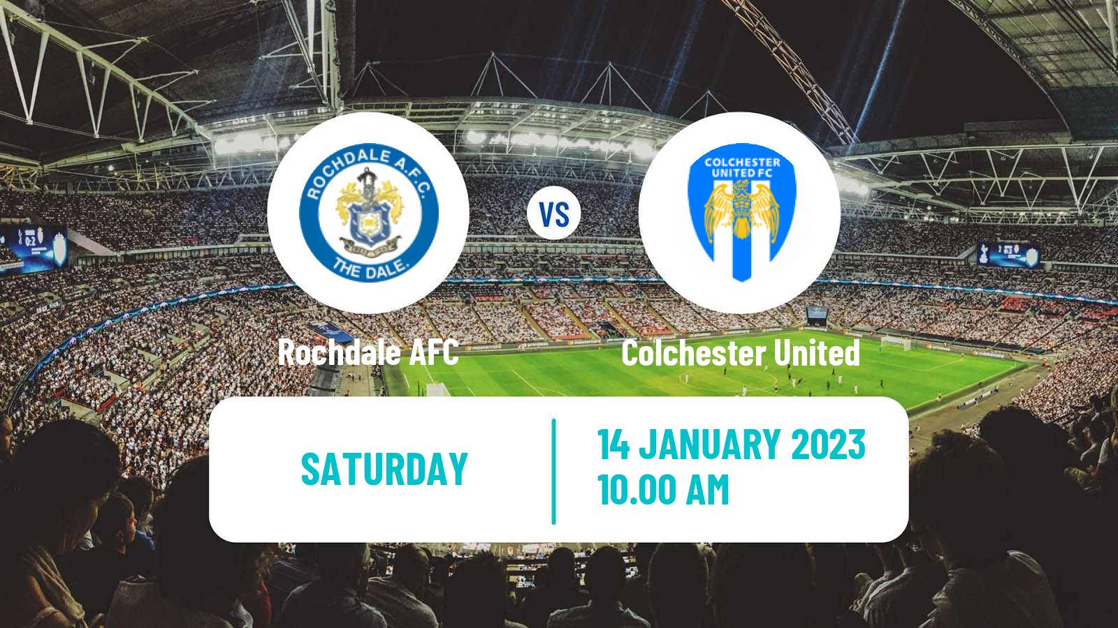 Soccer English League Two Rochdale - Colchester United