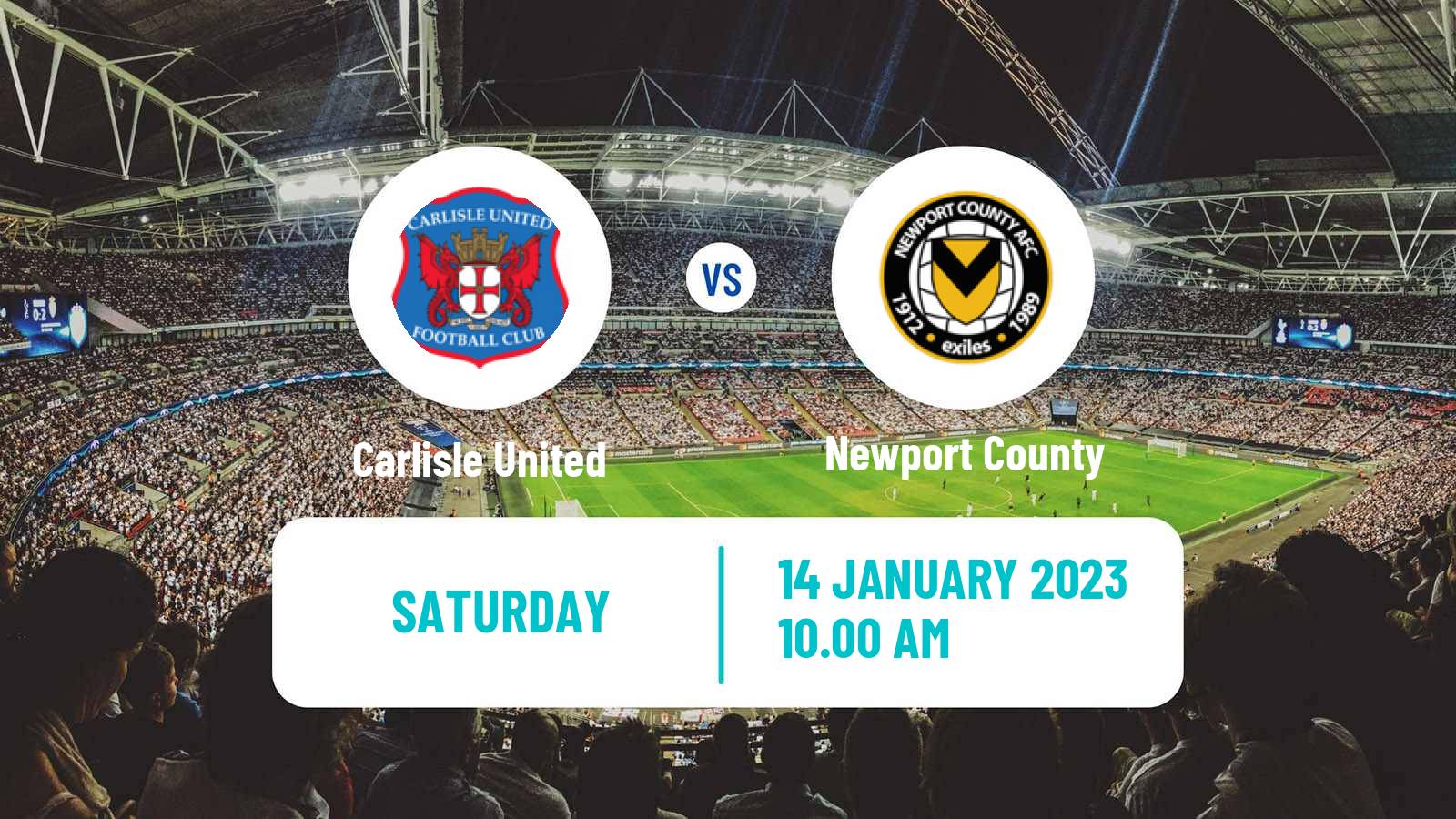 Soccer English League Two Carlisle United - Newport County