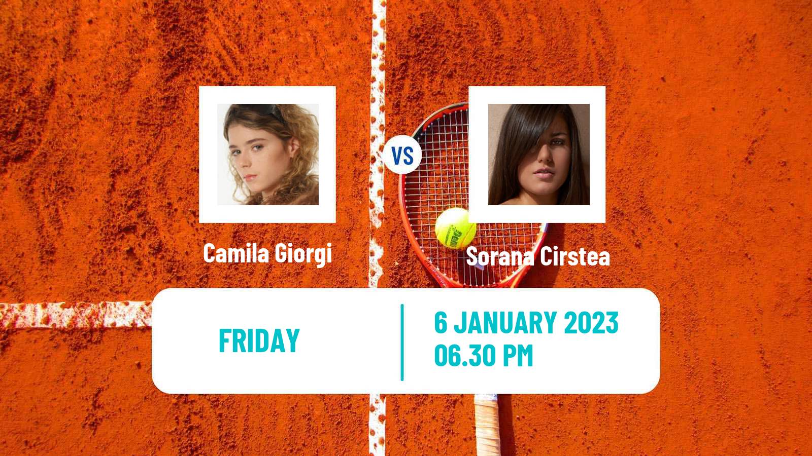 Tennis WTA Adelaide 2 Camila Giorgi - Sorana Cirstea