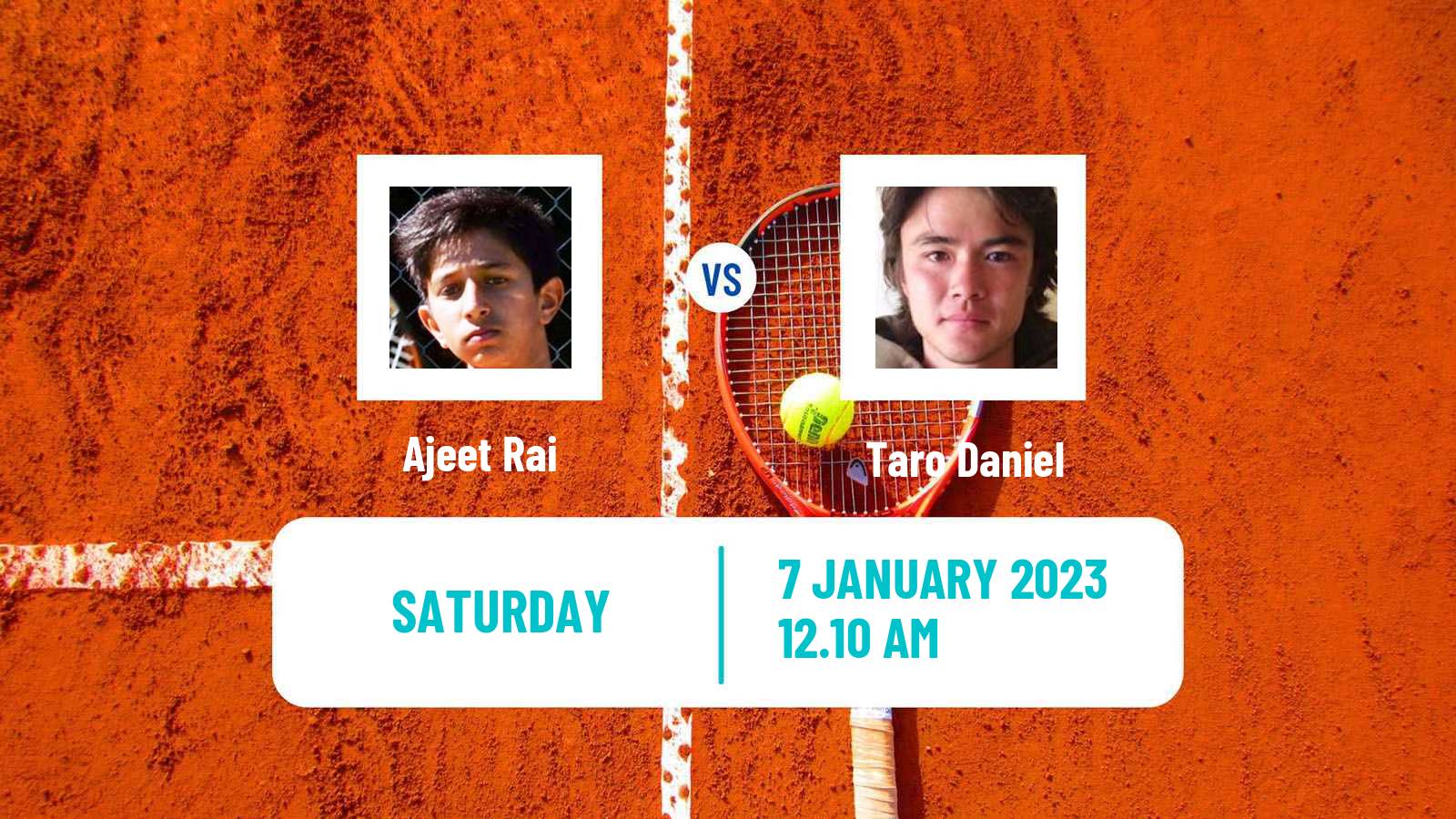 Tennis ATP Auckland Ajeet Rai - Taro Daniel
