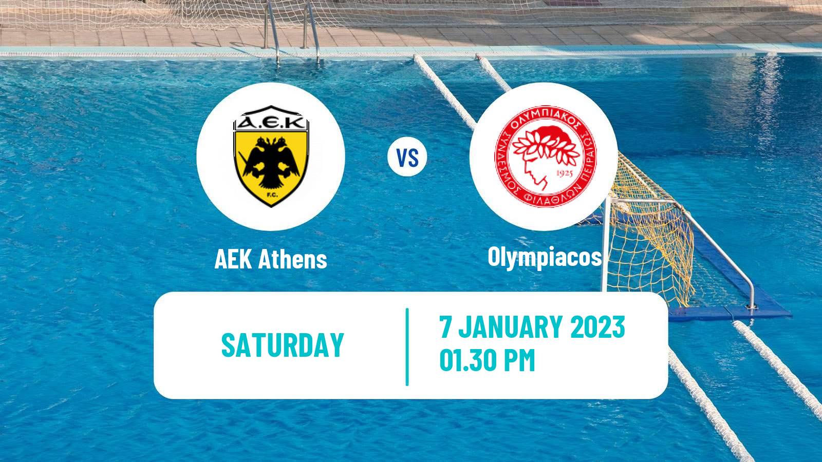 Water polo Greek A1 Water Polo AEK Athens - Olympiacos