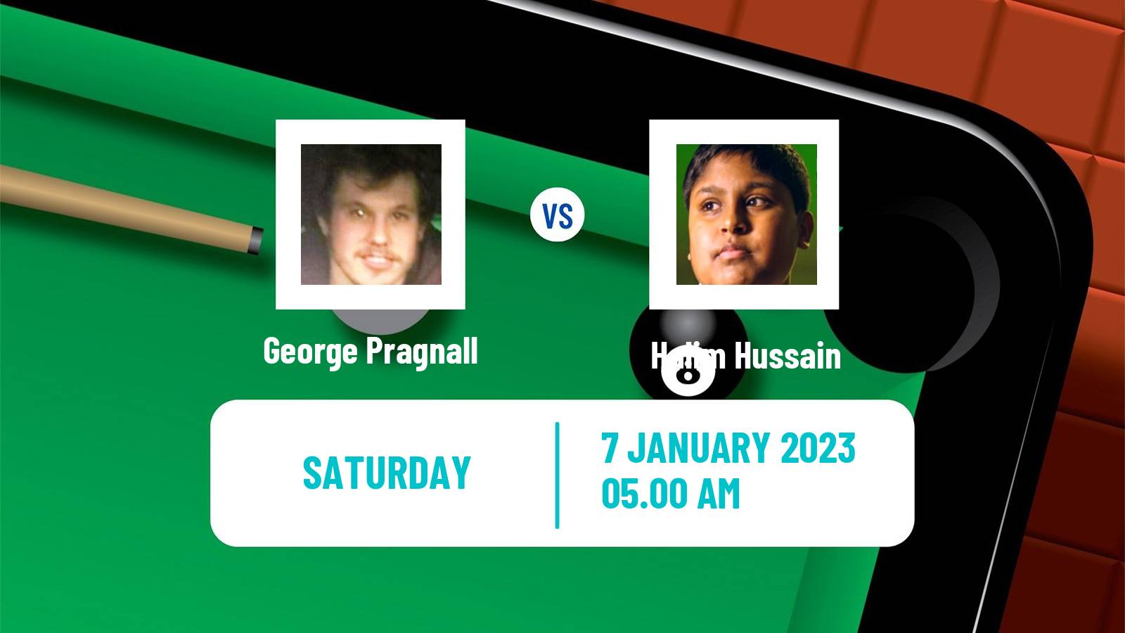 Snooker Snooker George Pragnall - Halim Hussain
