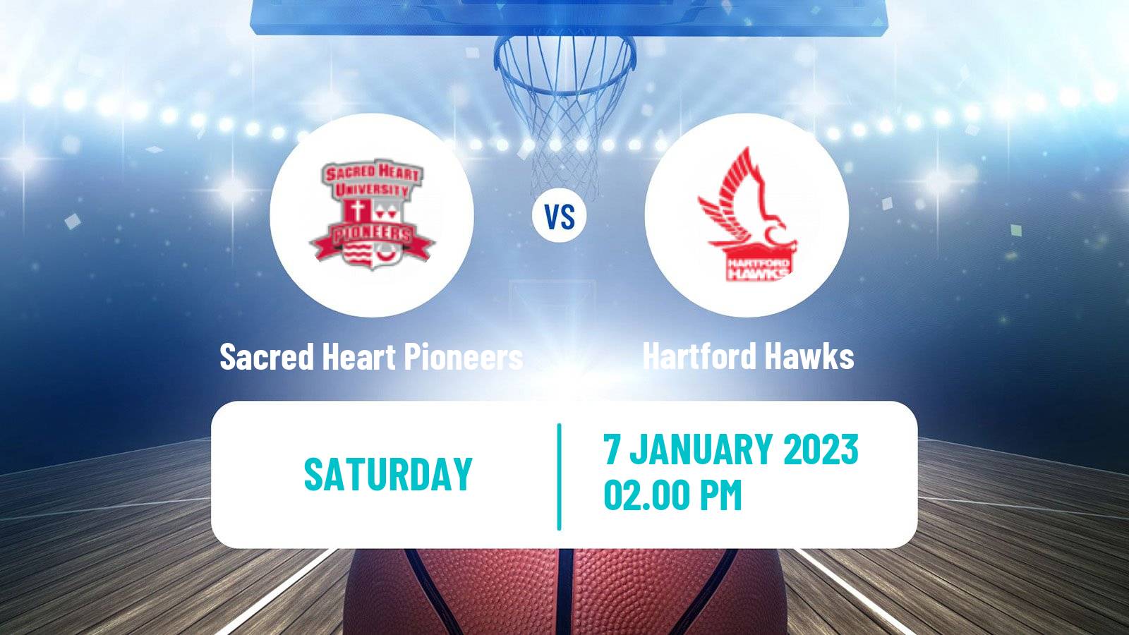 Basketball NCAA College Basketball Sacred Heart Pioneers - Hartford Hawks