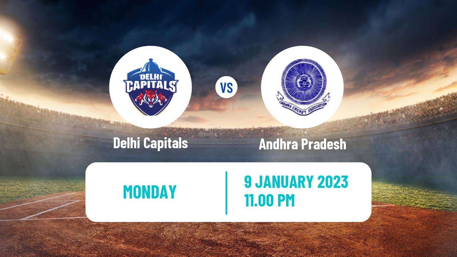 Cricket Ranji Trophy Delhi Capitals - Andhra Pradesh
