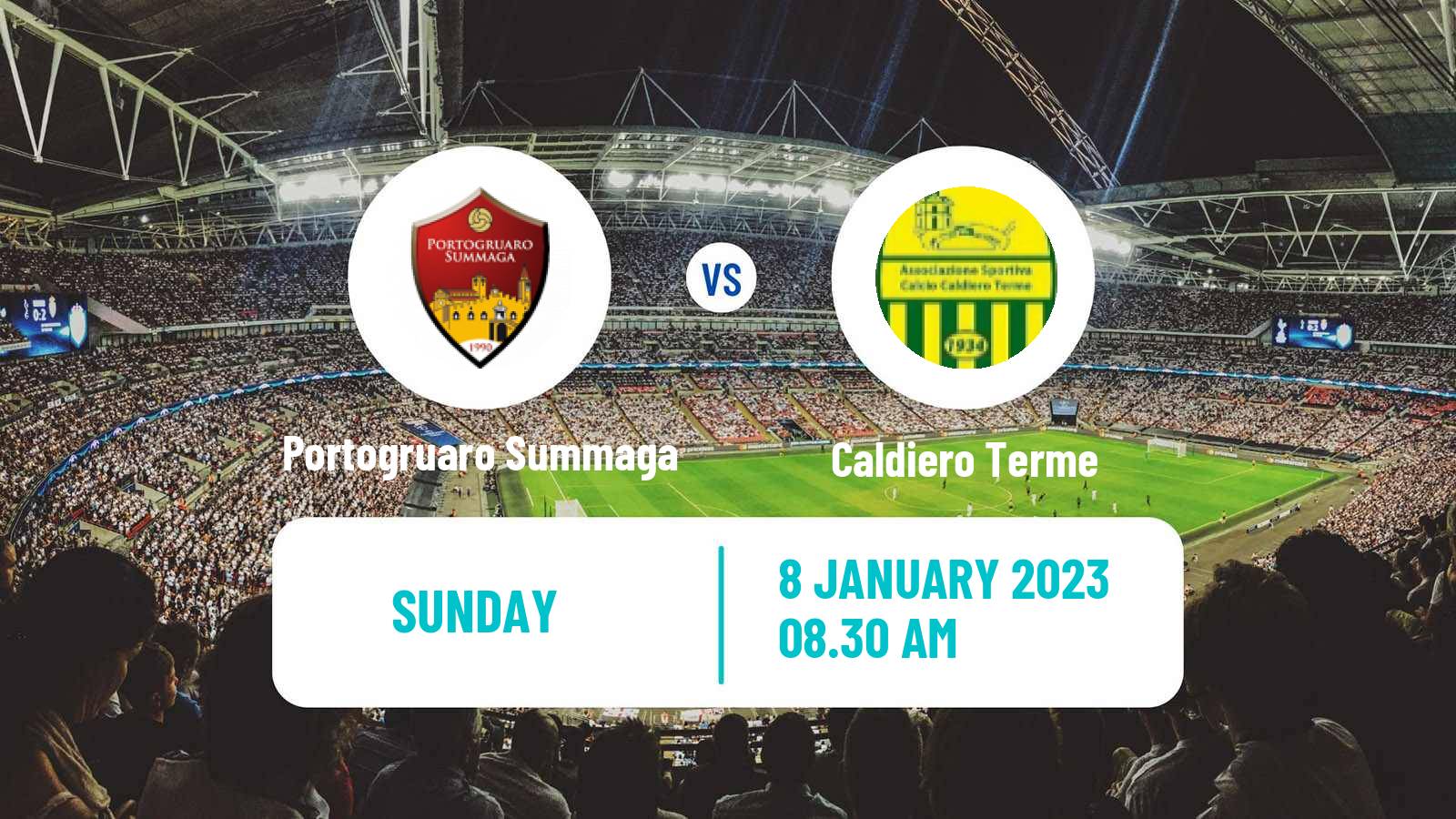 Soccer Italian Serie D - Group C Portogruaro Summaga - Caldiero Terme