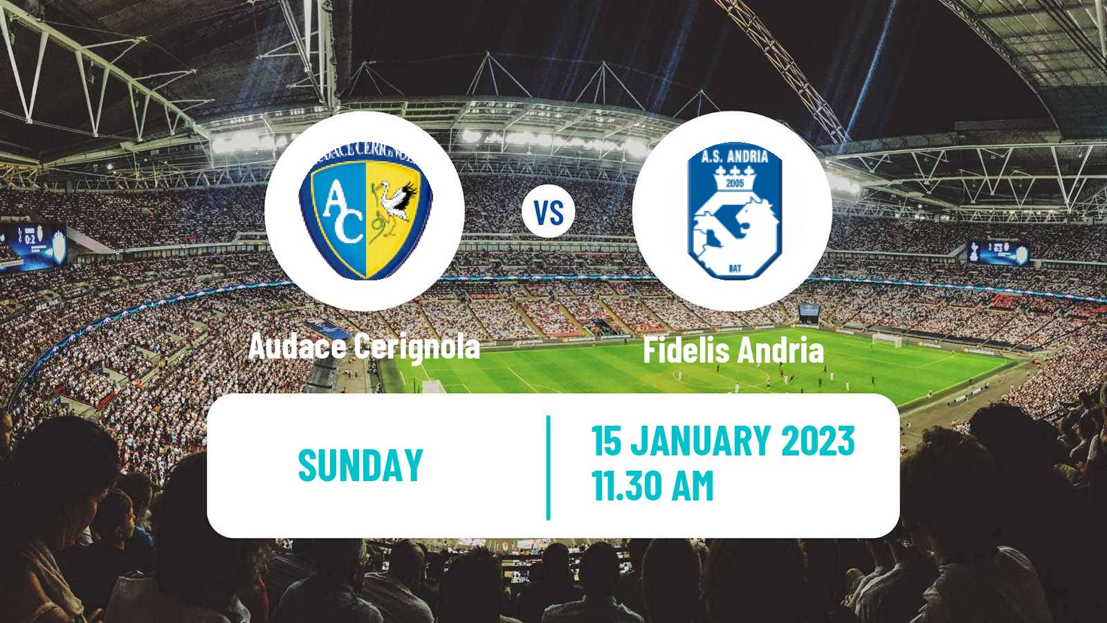 Soccer Italian Serie C Group C Audace Cerignola - Fidelis Andria